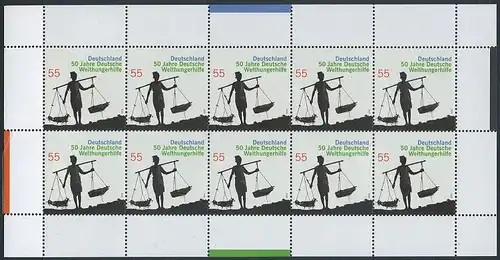 BUND 2012 Michel-Nummer 2928 postfrisch BOGEN(10)