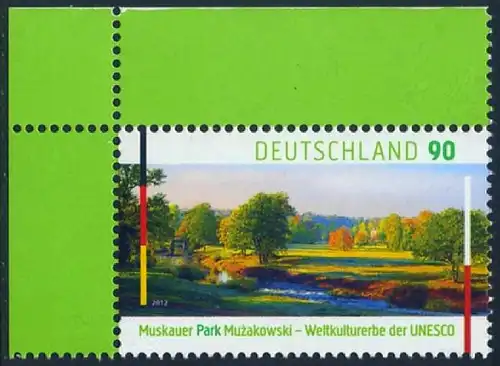 BUND 2012 Michel-Nummer 2944 postfrisch EINZELMARKE ECKRAND oben links