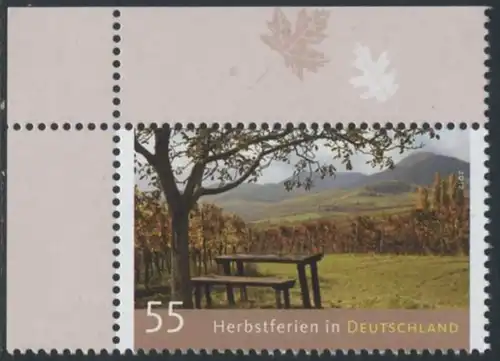 BUND 2012 Michel-Nummer 2953 postfrisch EINZELMARKE ECKRAND oben links