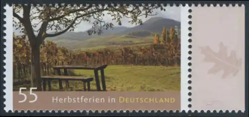 BUND 2012 Michel-Nummer 2953 postfrisch EINZELMARKE RAND rechts (a)