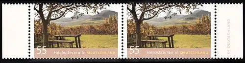 BUND 2012 Michel-Nummer 2953 postfrisch horiz.PAAR RÄNDER rechts/links (c)