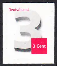 BUND 2012 Michel-Nummer 2967 postfrisch EINZELMARKE (b) -aus MH/selbstklebend-