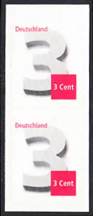 BUND 2012 Michel-Nummer 2967 postfrisch vert.PAAR (b) -aus MH/selbstklebend-