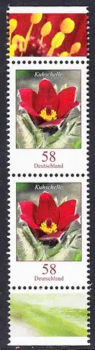 BUND 2012 Michel-Nummer 2968 postfrisch vert.PAAR RÄNDER oben/unten (b)