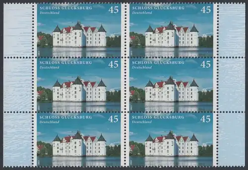 BUND 2013 Michel-Nummer 2972 postfrisch vert.BLOCK(6) RÄNDER rechts/links