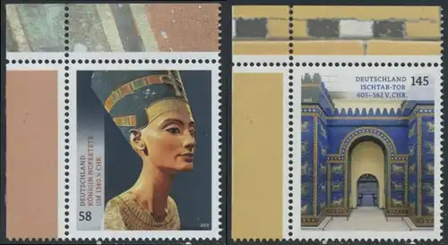 BUND 2013 Michel-Nummer 2975-2976 postfrisch SATZ(2) EINZELMARKEN ECKRÄNDER oben links