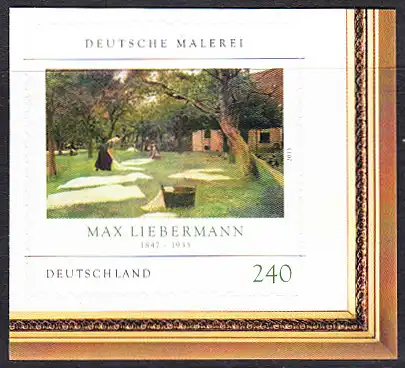 BUND 2013 Michel-Nummer 2979 postfrisch EINZELMARKE ECKRAND unten rechts (b) -aus MH/selbstklebend-