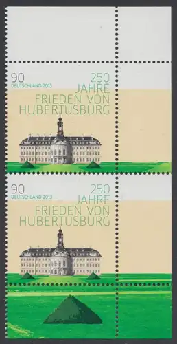 BUND 2013 Michel-Nummer 2985 postfrisch vert.PAAR ECKRÄNDER oben rechts/unten rechts