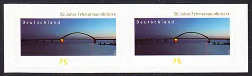 BUND 2013 Michel-Nummer 3003 postfrisch horiz.PAAR (b) -aus MH/selbstklebend-