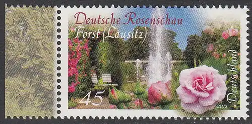 BUND 2013 Michel-Nummer 3012 postfrisch EINZELMARKE RAND links (a)