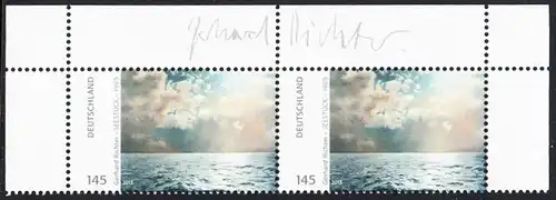 BUND 2013 Michel-Nummer 3020 postfrisch horiz.PAAR ECKRÄNDER oben rechts/oben links