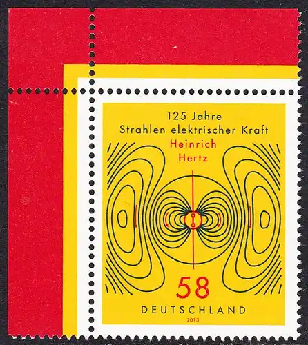 BUND 2013 Michel-Nummer 3036 postfrisch EINZELMARKE ECKRAND oben links