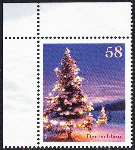 BUND 2013 Michel-Nummer 3039 postfrisch EINZELMARKE ECKRAND oben links