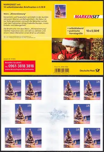 BUND 2013 Michel-Nummer 3041 postfrisch Markenheft(10)