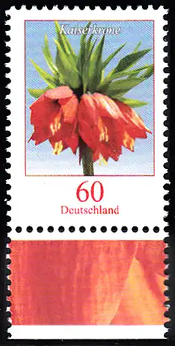 BUND 2013 Michel-Nummer 3043 postfrisch EINZELMARKE RAND unten (b)