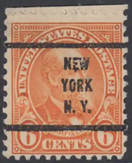 USA Michel 0268 / Scott 0558 postfrisch EINZELMARKE RAND oben precancelled - Persönlichkeiten und Landesmotive: James A. Garfield