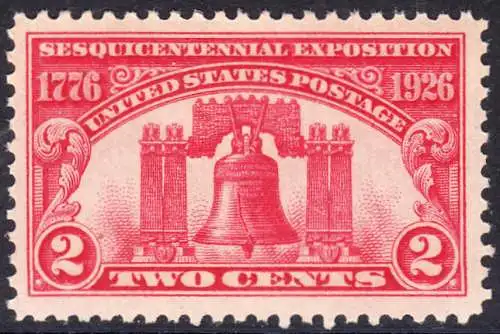 USA Michel 0303 / Scott 0627 postfrisch EINZELMARKE (a1) - 150 Jahre Unabhängigkeit der Vereinigten Staaten von Amerika, Ausstellung in Philadelphia, PA