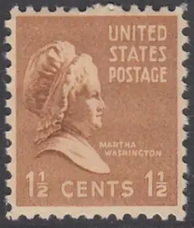 USA Michel 0412 / Scott 0805 postfrisch EINZELMARKE - Präsidenten der USA: Martha Washington