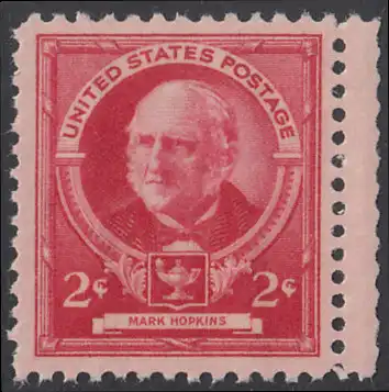 USA Michel 0466 / Scott 0870 postfrisch EINZELMARKE RAND rechts - Berühmte Amerikaner: Mark Hopkins