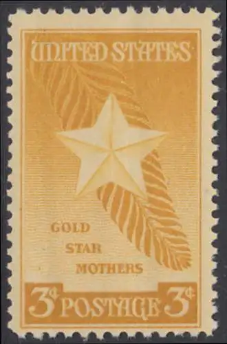 USA Michel 0582 / Scott 0969 postfrisch EINZELMARKE (a1) - „Goldener-Stern“-Orden für Mütter gefallener US-Soldaten