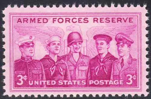 USA Michel 0687 / Scott 1067 postfrisch EINZELMARKE (a2) - Verdienste der Reservistenverbände der Streitkräfte