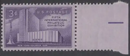 USA Michel 0698 / Scott 1076 postfrisch EINZELMARKE RAND rechts - 5. Internationale Briefmarkenausstellung FIPEX, New York, Kolumbus-Denkmal 