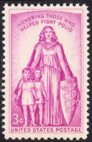 USA Michel 0709 / Scott 1087 postfrisch EINZELMARKE (a1) - Kampf gegen die Kinderlähmung; Symbol des Kinderschutzes