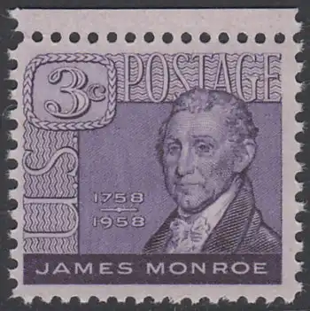 USA Michel 0725 / Scott 1105 postfrisch EINZELMARKE RAND oben - 200. Geburtstag von James Monroe, 5. Präsident