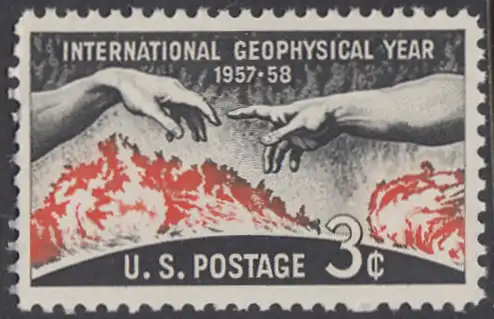 USA Michel 0727 / Scott 1107 postfrisch EINZELMARKE - Internationales Geophysikalisches Jahr 1957/1958