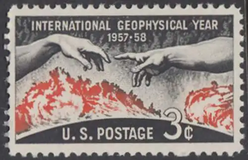 USA Michel 0727 / Scott 1107 postfrisch EINZELMARKE (a1) - Internationales Geophysikalisches Jahr 1957/1958