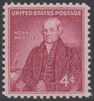 USA Michel 0740 / Scott 1121 postfrisch EINZELMARKE - 200. Geburtstag von Noah Webster, Lexikograph und Grammatiker
