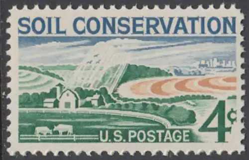 USA Michel 0758 / Scott 1133 postfrisch EINZELMARKE (a1) - Erhaltung des Agrarlandes, Farm