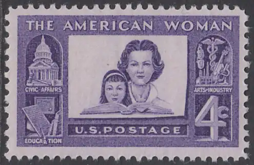 USA Michel 0780 / Scott 1152 postfrisch EINZELMARKE - Verdienste der amerikanischen Frau: Mutter mit Tochter
