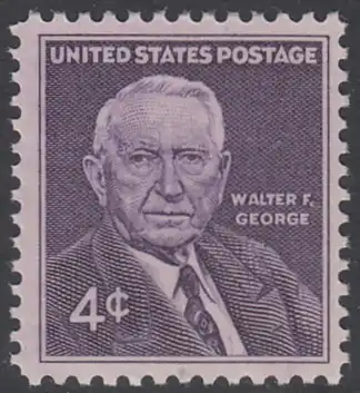 USA Michel 0800 / Scott 1170 postfrisch EINZELMARKE - Walter F. George, Senator
