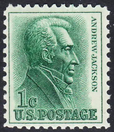 USA Michel 0816 / Scott 1209 postfrisch EINZELMARKE (a1) - Berühmte Amerikaner: Andrew Jackson, 7. Präsident