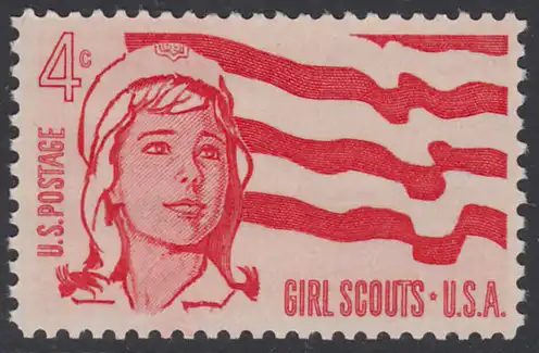 USA Michel 0829 / Scott 1199 postfrisch EINZELMARKE - 50 Jahre amerikanische Pfadfinderinnen-Bewegung