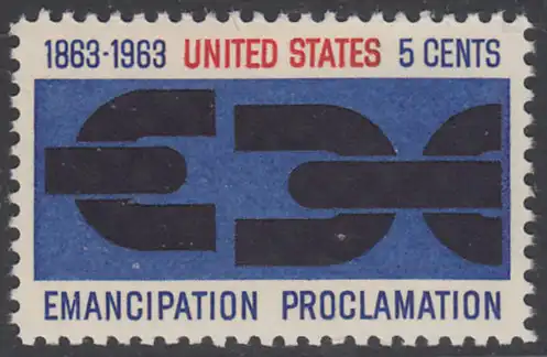 USA Michel 0846 / Scott 1233 postfrisch EINZELMARKE - 100. Jahrestag der Verkündung der bürgerlichen Gleichstellung durch Abraham Lincoln