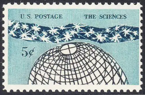 USA Michel 0850 / Scott 1237 postfrisch EINZELMARKE (a1) - 100 Jahre Nationalakademie der Wissenschaften; „Das Universum“