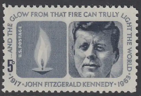 USA Michel 0860 / Scott 1246 postfrisch EINZELMARKE - John Fitzgerald Kennedy, 35. Präsident