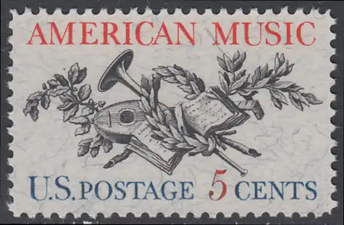 USA Michel 0867 / Scott 1252 postfrisch EINZELMARKE - Amerikanische Musik; 50 Jahre Amerikanische Vereinigung der Komponisten, Textdichter und Verleger (ASCAP) 