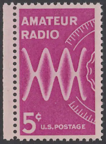 USA Michel 0875 / Scott 1260 postfrisch EINZELMARKE RAND links - Amateurfunk: Radiowellen, Skala