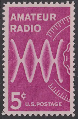 USA Michel 0875 / Scott 1260 postfrisch EINZELMARKE - Amateurfunk: Radiowellen, Skala