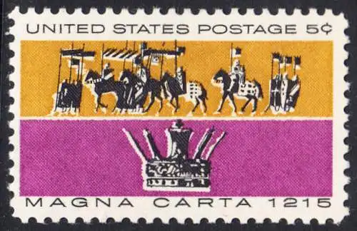 USA Michel 0881 / Scott 1265 postfrisch EINZELMARKE (a1) - 750. Jahrestag der Erklärung der Magna Carta