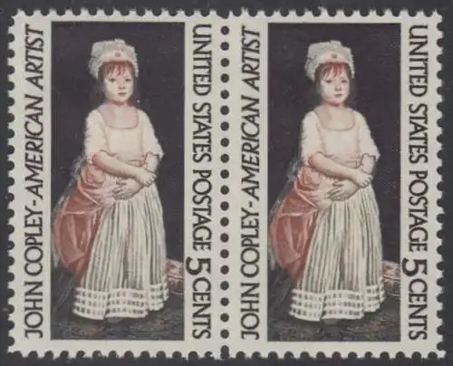 USA Michel 0889 / Scott 1273 postfrisch horiz.PAAR (a1) - John Singleton Copley, Maler