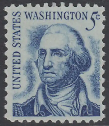 USA Michel 0895 / Scott 1283 postfrisch EINZELMARKE - Berühmte Amerikaner: George Washington, 1. Präsident 