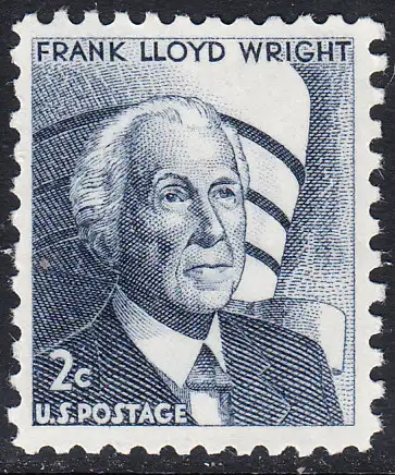 USA Michel 0902 / Scott 1280 postfrisch EINZELMARKE (a1) - Berühmte Amerikaner: Frank Lloyd Wright, Architekt