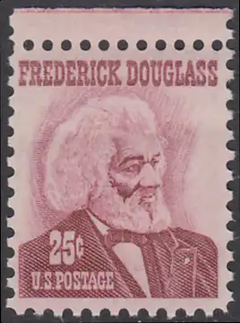 USA Michel 0916 / Scott 1290 postfrisch EINZELMARKE RAND oben - Berühmte Amerikaner: Frederick Douglass, Vorkämpfer für die Aufhebung der Sklaverei in den USA 