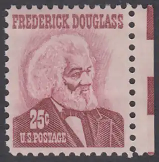 USA Michel 0916 / Scott 1290 postfrisch EINZELMARKE RAND rechts - Berühmte Amerikaner: Frederick Douglass, Vorkämpfer für die Aufhebung der Sklaverei in den USA 