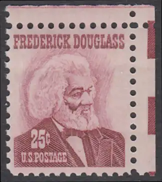 USA Michel 0916 / Scott 1290 postfrisch EINZELMARKE ECKRAND oben rechts - Berühmte Amerikaner: Frederick Douglass, Vorkämpfer für die Aufhebung der Sklaverei in den USA 