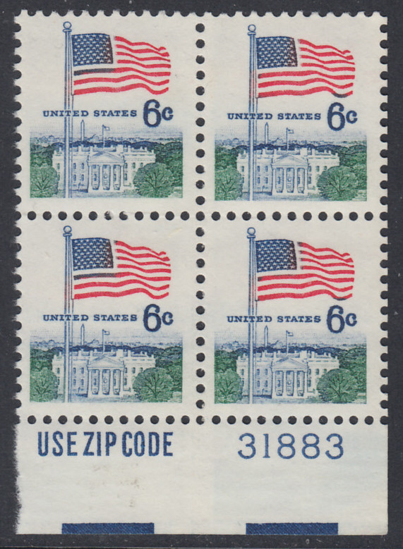 Usa Michel 941d Scott 1338d Postfrisch Block Rander Unten M